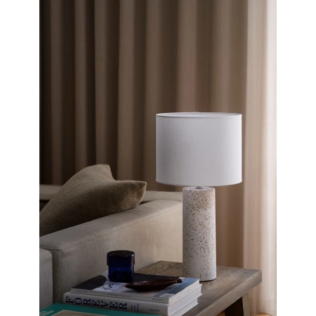 Lampa stołowa podstawa z lastryko + biały abażur Antiga NO2512625001 - Nordlux